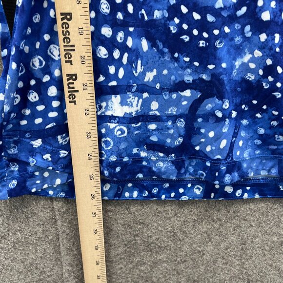 Reel Legends Shirt Womens Small Blue Abstract Print Long Sleeve Reel-Tec Jersey - Picture 4 of 10